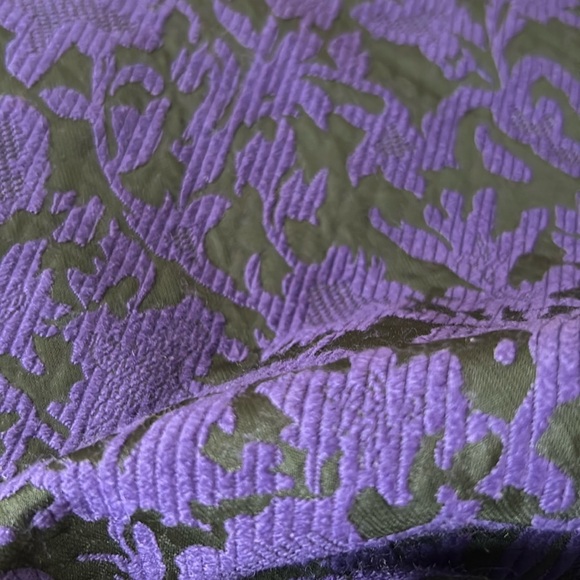 Talbots jacquard floral skirt size: 8P Black & Purple  MSRP $119 NWOT - Picture 7 of 7